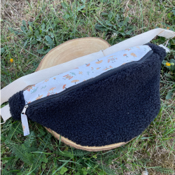 Sac Banane Noir/Hiboux