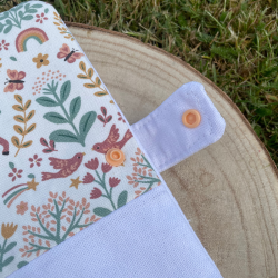 Protège carnet de santé Blanc/Licorne