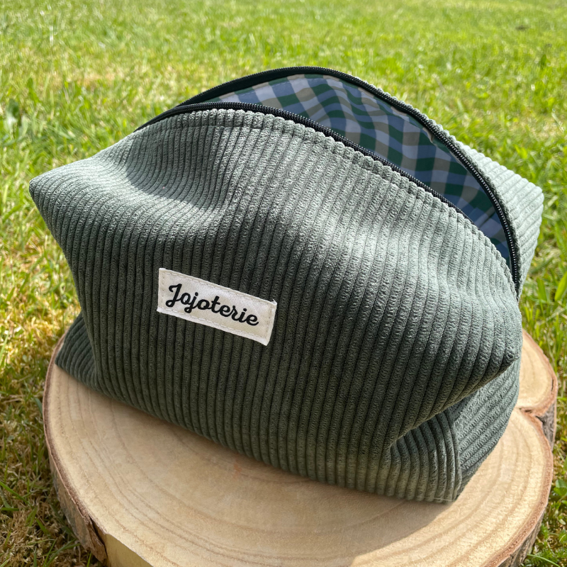 Trousse de toilette Vichy Vert