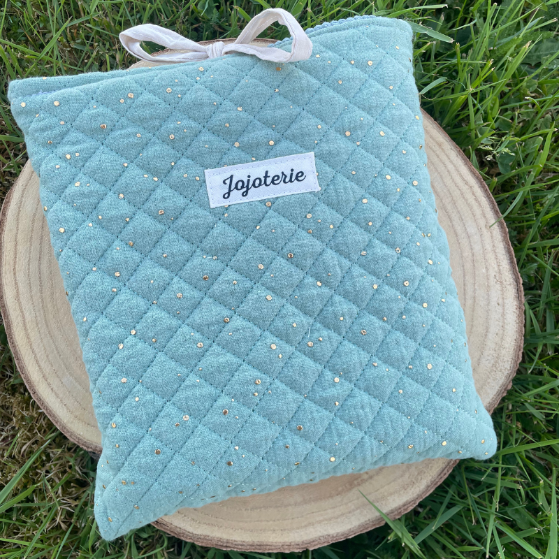 Housse de livre Bleue/Pépite d'or