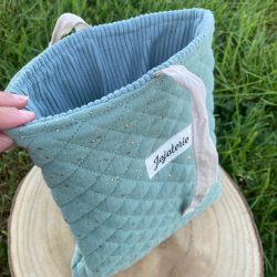 Housse de livre Bleue/Pépite d'or