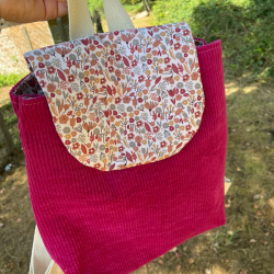 Sac à Dos Rouge Fleuris