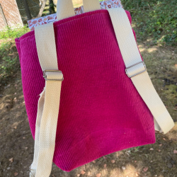 Sac à Dos Rouge Fleuris
