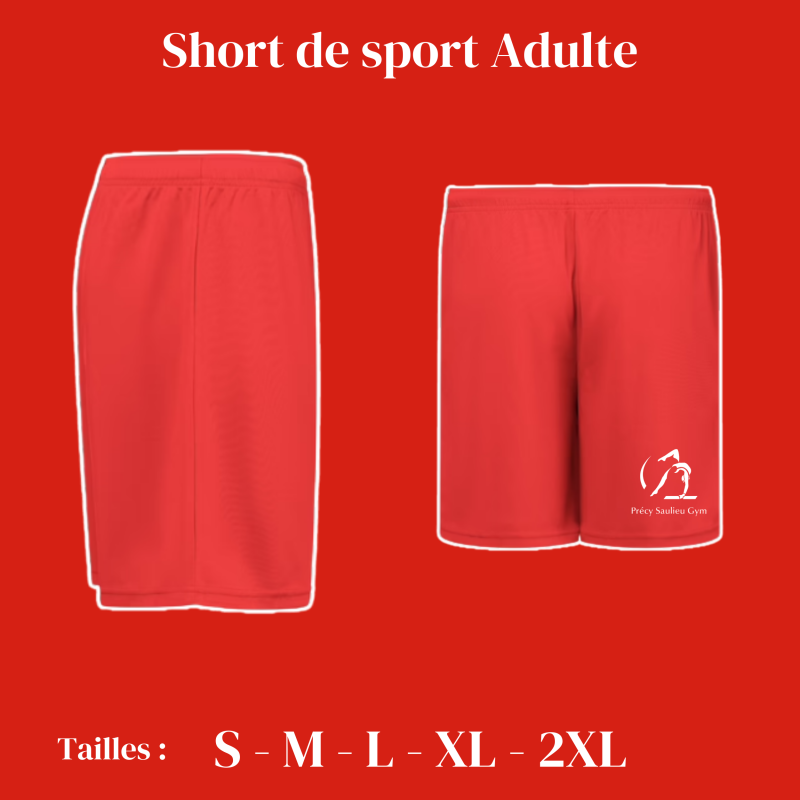 Short Adulte Gym