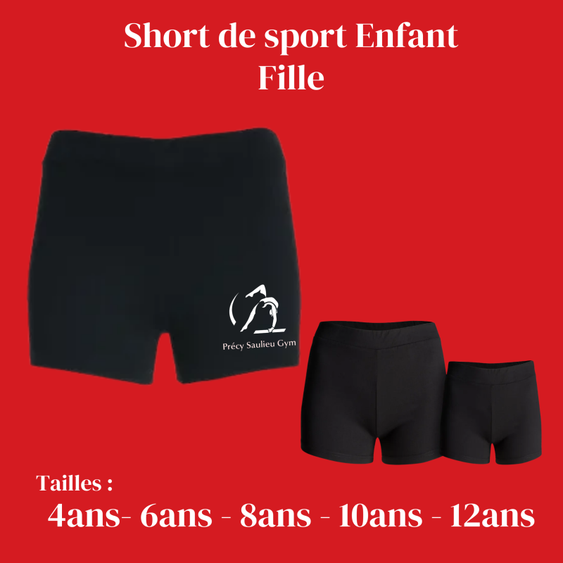 Shorty Enfant Fille Gym